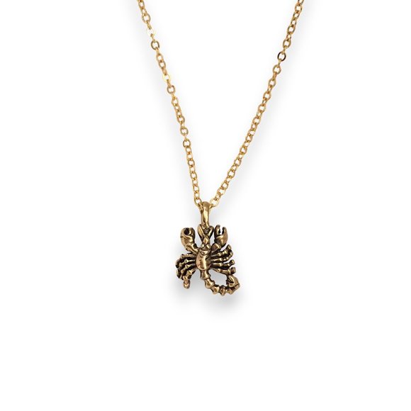 Miniature Scorpion Zodiac Charm Gift Pendant Necklace - Picture 4 of 5